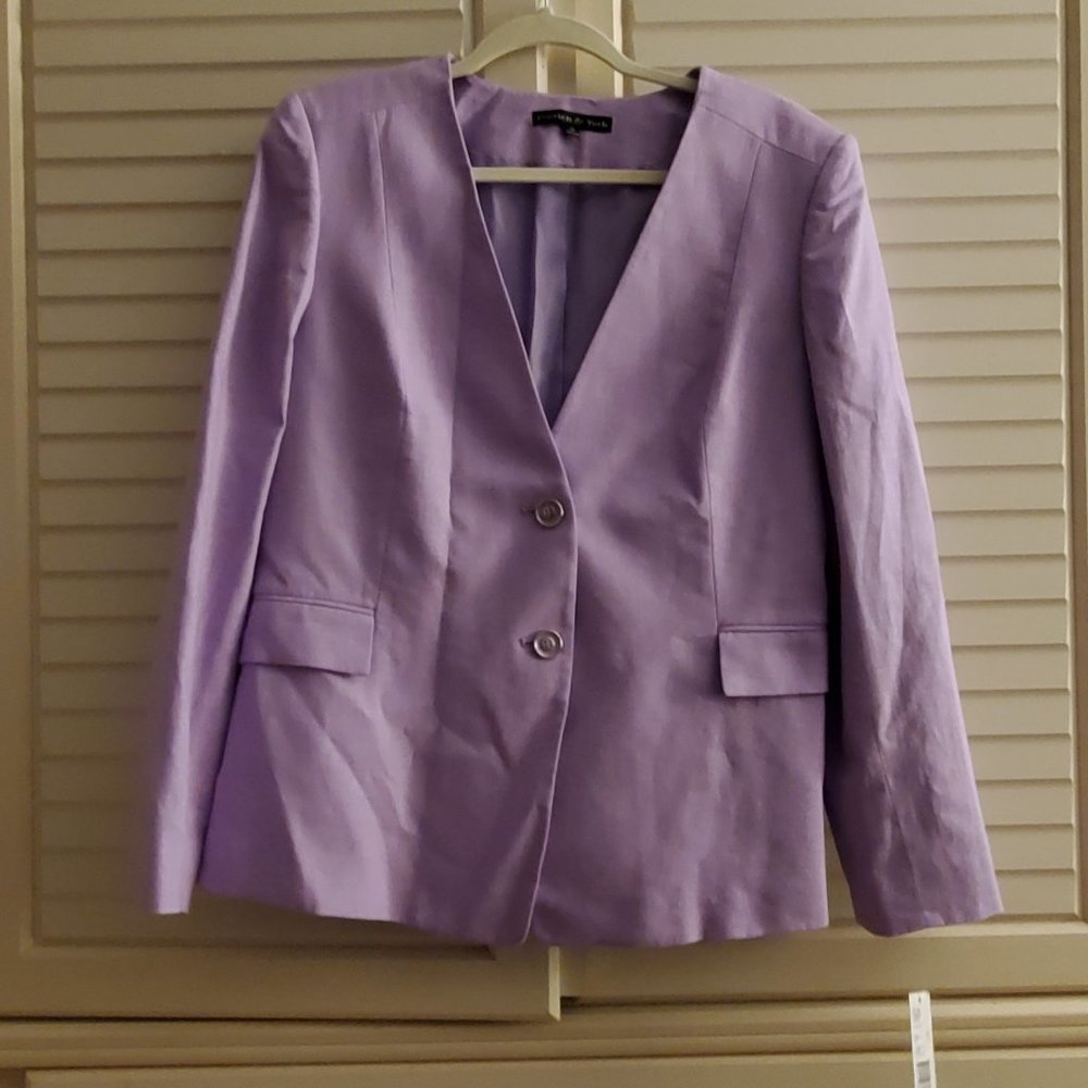 Lavender Linen-Rayon Jacket NWT